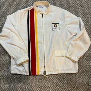 Vintage 1970s white Upstream racing jacket "Detroit Diesel Allison"